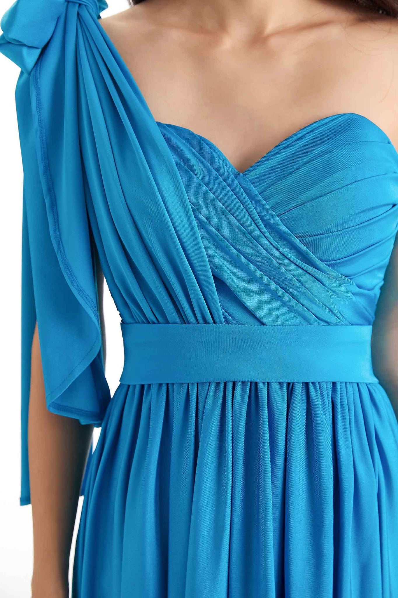 Convertible A-line Stretchy Jersey Long Formal Prom Dresses Online