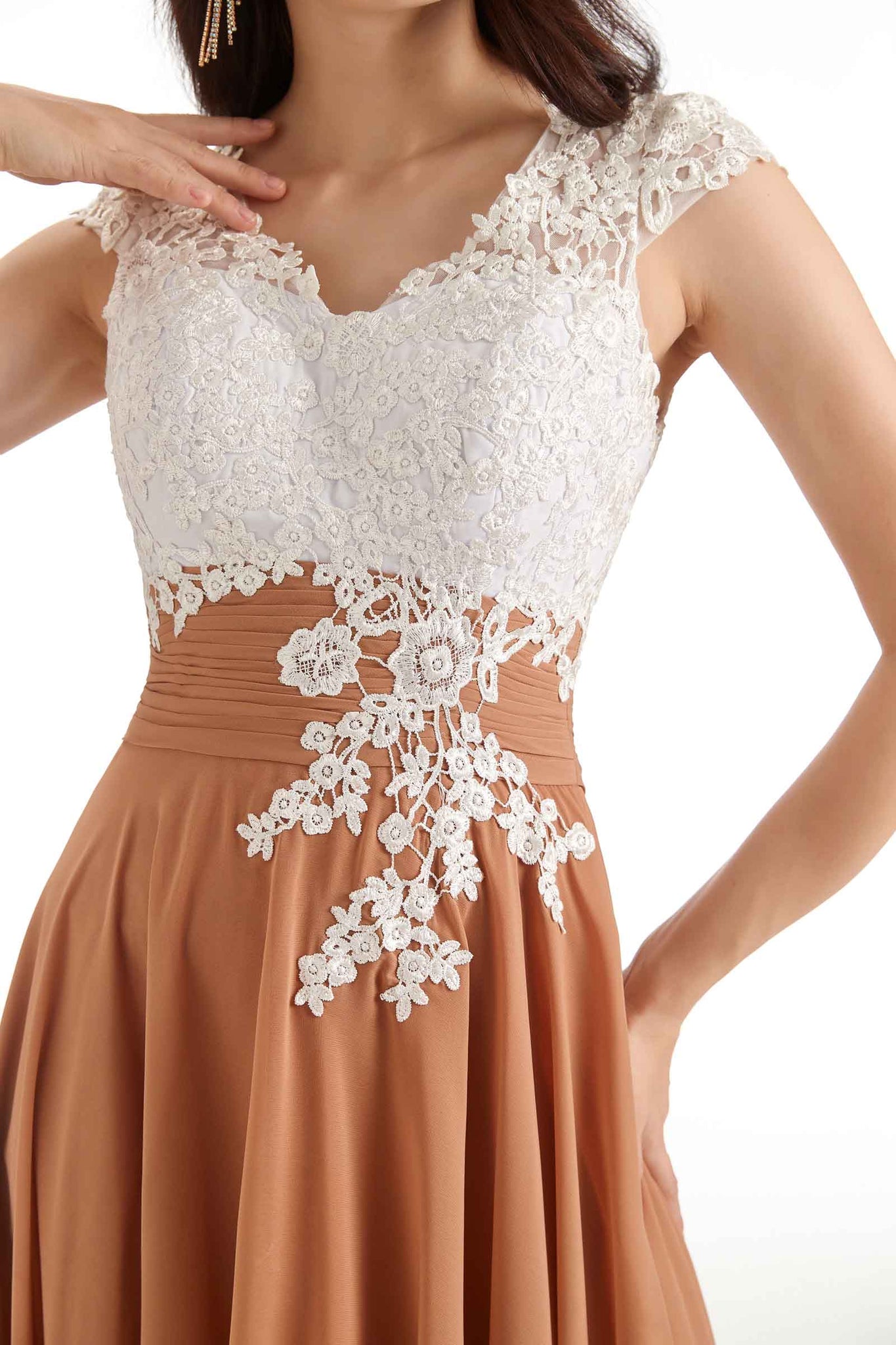 Elegant Tea Length Short Midi Flowy Mother Of The Bride Dresses Online UK