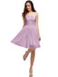 Chiffon Sleeveless A-line Knee-Length Bridesmaid Dresses