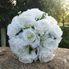 Wedding Flower For The Groom And Bride, Simulated Rose Wedding Bouquet, WF04