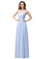 Elegant Simple Chiffon Sweetheart Floor-Length Long Bridesmaid Dresses