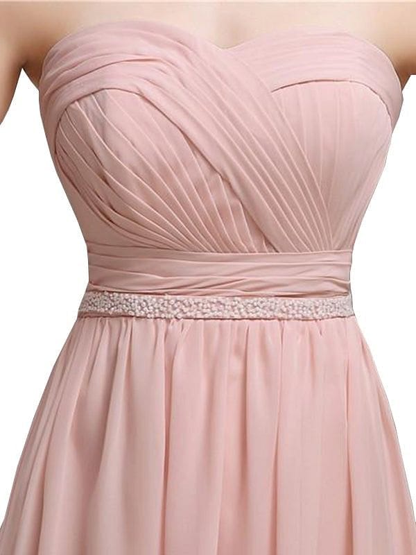 Sweetheart Chiffon A-line Short Bridesmaid Dresses
