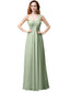 Pretty A-line Chiffon One-Shoulder Floor-Length long Bridesmaid Dresses