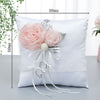 New Arrival Creative and Unique Portable Simulation Flower Decoration Wedding Ring Pillow, JZH-5944