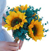 Wedding Flower For The Groom And Bride, Simulated Sunflower Wedding Bouquet, WF12