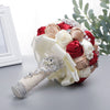 Wedding Flower For The Groom And Bride, Simulated Full Diamonds Rose Wedding Bouquet, WF29